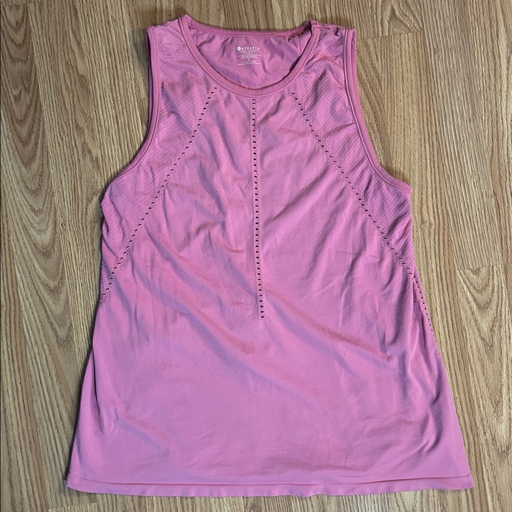 Athleta Pink Sleeveless Tank Top